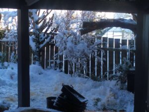Fin des travaux pour aujourd'hui, il fait froid